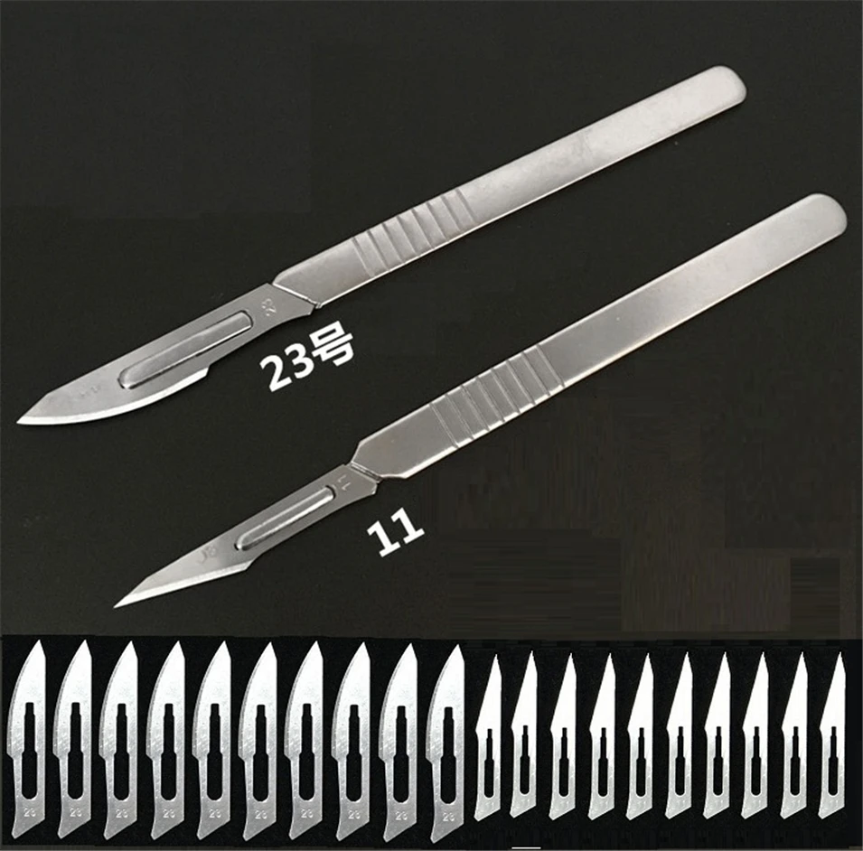 Free shipping High Quality 1Set 23# +11# Scalpel Engraving knife Carbon Steel DIY PCB Repair Cutting Tool + 40pcs blade
Free shipping High Quality 1Set 23# +11# Scalpel Engraving knife Carbon Steel DIY PCB Repair Cutting Tool + 40pcs blade