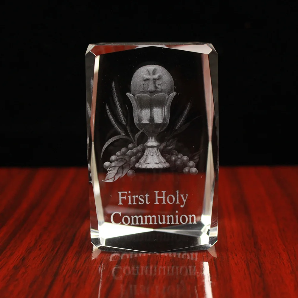 Кристаллы для Первого Святого Причастия 3D фото кубик Святой грейл религиозные