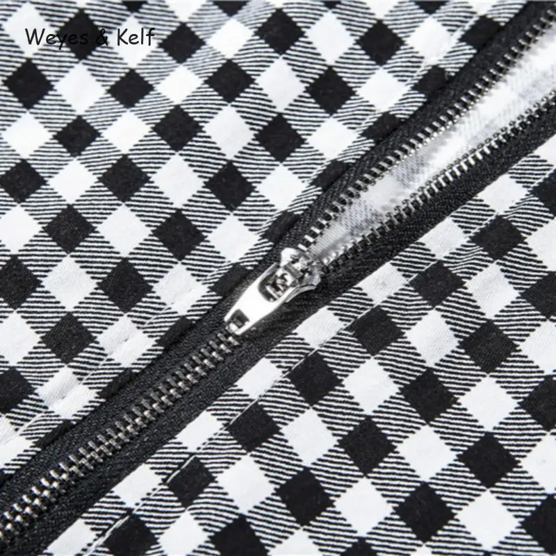Weyes & Kelf Spring Off Shoulder Sexy Zipper Short Crop Tops Women 2020 Autumn White Black Plaid Sexy Short Tops Blusa Cropped
Weyes & Kelf Spring Off Shoulder Sexy Zipper Short Crop Tops Women 2020 Autumn White Black Plaid Sexy Short Tops Blusa Cropped