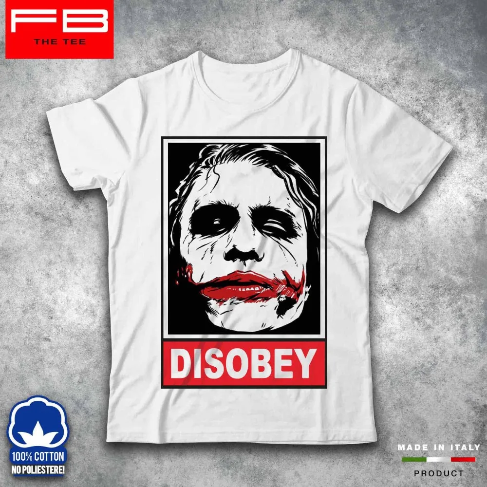 Футболка Disobey, Джокер, улыбка, хипстер, модная, крутая идея, подарок, 100% хлопок, для всей семьи, новые мужские летние топы, повседневные рубашк...
Футболка Disobey, Джокер, улыбка, хипстер, модная, крутая идея, подарок, 100% хлопок, для всей семьи, новые мужские летние топы, повседневные рубашк...