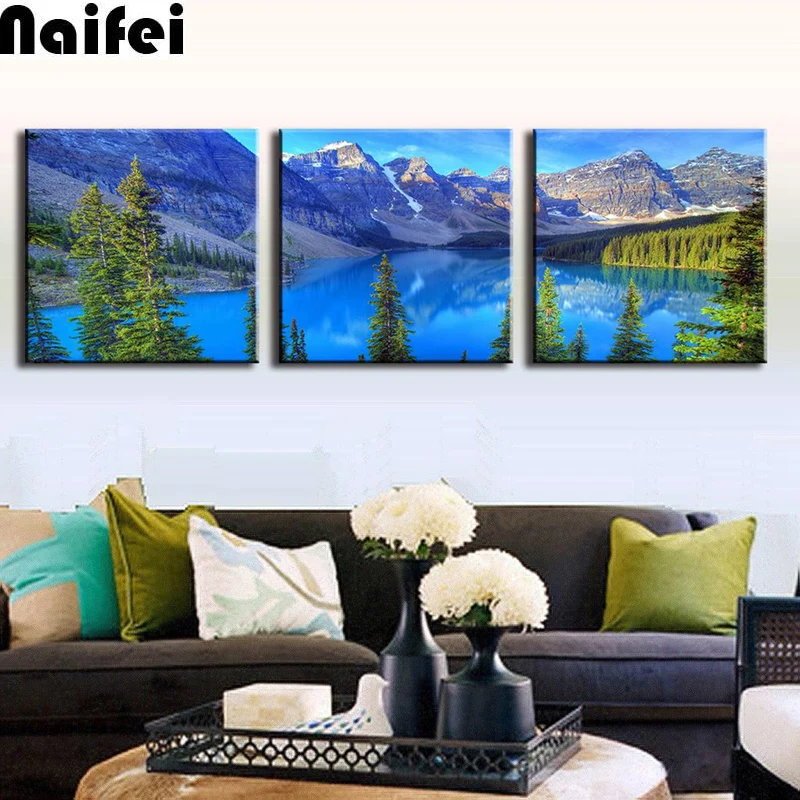 3 Pieces Mountains Blue Lakes scenic DIY Crystal full drill square 5D diamond painting cross stitch kit mosaic round rhinestone
3 Pieces Mountains Blue Lakes scenic DIY Crystal full drill square 5D diamond painting cross stitch kit mosaic round rhinestone