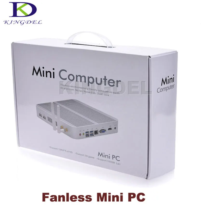 Fanless Mini Desktop PC, Intel Celeron 1037U 1.8Ghz Nettop Computer, 4GB RAM 32GB SSD, WiFi, 1080P HDMI, 3D Game HTPC, VGA Port
Fanless Mini Desktop PC, Intel Celeron 1037U 1.8Ghz Nettop Computer, 4GB RAM 32GB SSD, WiFi, 1080P HDMI, 3D Game HTPC, VGA Port
