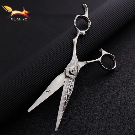 KUMIHO 6.25inch professional hair shear with damascus pattern high hardness hair scissors Japan 440C factory direct supply
KUMIHO 6.25inch professional hair shear with damascus pattern high hardness hair scissors Japan 440C factory direct supply
