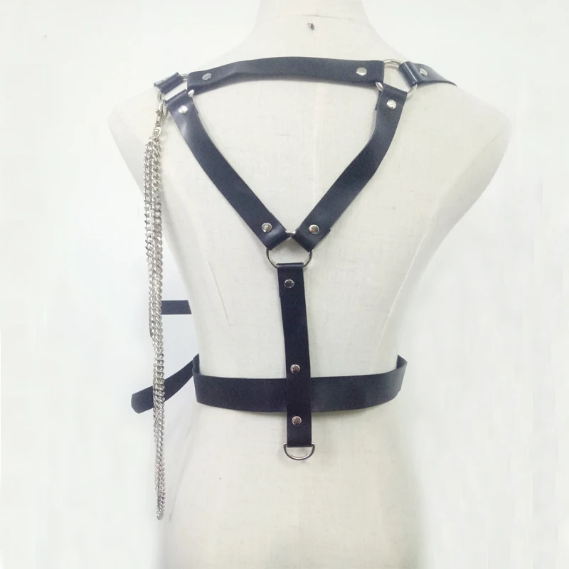 New Faux Leather Harness Punk Gothic Body Bondage Cage Tassel Chain Wrapped Waist Straps Women Men Belt Suspenders Accessories
New Faux Leather Harness Punk Gothic Body Bondage Cage Tassel Chain Wrapped Waist Straps Women Men Belt Suspenders Accessories