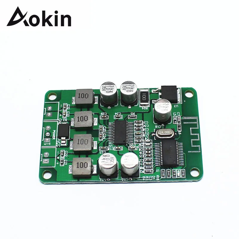 Aokin TPA3110 2x15W Bluetooth Audio Power Amplifier for 4/6/8/10 Ohm Speaker DC 10-25V Dual Channel Bluetooth Amplifier Board
Aokin TPA3110 2x15W Bluetooth Audio Power Amplifier for 4/6/8/10 Ohm Speaker DC 10-25V Dual Channel Bluetooth Amplifier Board