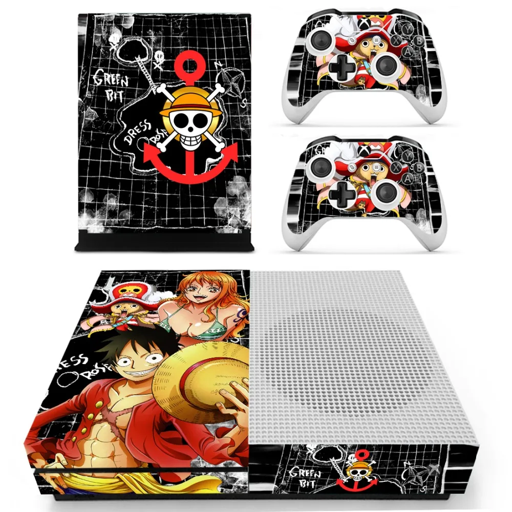 Anime One Piece Luffy Skin Sticker Decal For Xbox S Console and Controllers for Slim Stickers Vinyl | Электроника