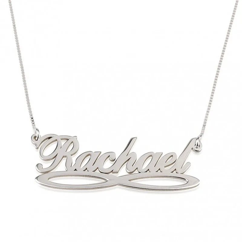 Wholesale Sterling Silver Infinity Name Necklace Nameplate Pendent Personalized Letter Jewelry Fashion Women Christmas Gift
Wholesale Sterling Silver Infinity Name Necklace Nameplate Pendent Personalized Letter Jewelry Fashion Women Christmas Gift