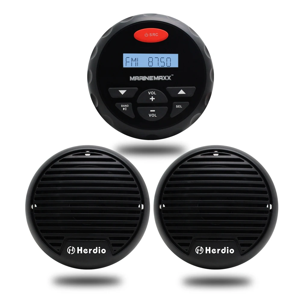 Морской Bluetooth стерео Лодка Радио FM AM MP3 плеер аудио звуковая система + 3-дюймовый морской водонепроницаемый динамик для мотоцикла для ATV UT
Морской Bluetooth стерео Лодка Радио FM AM MP3 плеер аудио звуковая система + 3-дюймовый морской водонепроницаемый динамик для мотоцикла для ATV UT
