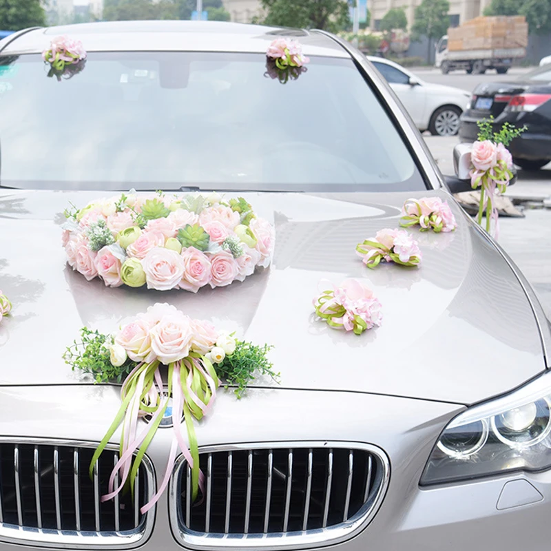 1Pcs Wedding Car Decor Artificial Ribbon Flower For Car Door Handle Front View Mirror Rear Corner Decor Garland Silk Rose Flower
1Pcs Wedding Car Decor Artificial Ribbon Flower For Car Door Handle Front View Mirror Rear Corner Decor Garland Silk Rose Flower