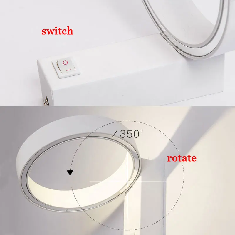Modern Simplicity LED Wall Lamps Bedroom Bedside Lamp Reading aisle Wall Sconce Corridor Light Direction Adjustable AC 90-260V
Modern Simplicity LED Wall Lamps Bedroom Bedside Lamp Reading aisle Wall Sconce Corridor Light Direction Adjustable AC 90-260V