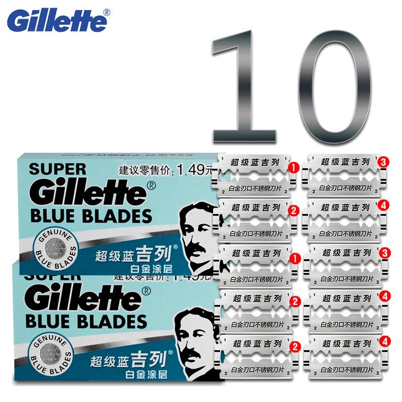 Бритвенные лезвия Gillette из нержавеющей стали, сверхсиние лезвия для бритья для мужчин, (5 коробок X2)
Бритвенные лезвия Gillette из нержавеющей стали, сверхсиние лезвия для бритья для мужчин, (5 коробок X2)