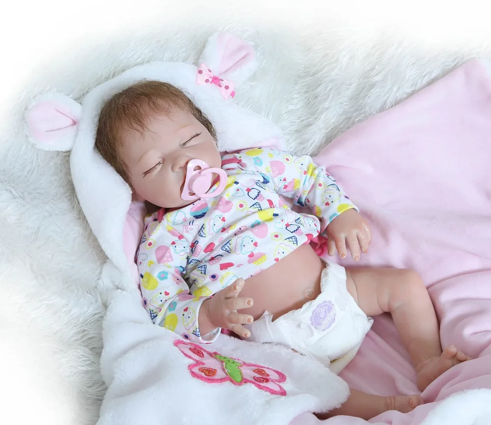 55cm Sleep Reborn Baby Doll 22Inch Silicone Reborn Doll Half Soft Body Newborn Dolls Gendar Girl Gifts Bonecas For Kids
55cm Sleep Reborn Baby Doll 22Inch Silicone Reborn Doll Half Soft Body Newborn Dolls Gendar Girl Gifts Bonecas For Kids