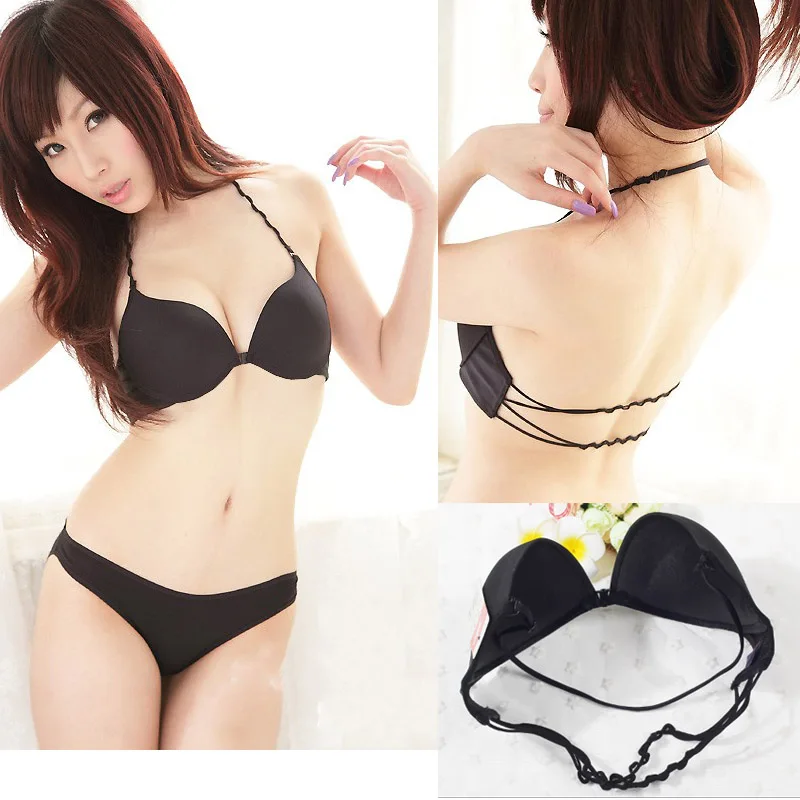 Yenlice Black Sexy women Front Closure Smooth Bras seamless backless Halter bra Push Up Bras young girl black brassiere
Yenlice Black Sexy women Front Closure Smooth Bras seamless backless Halter bra Push Up Bras young girl black brassiere