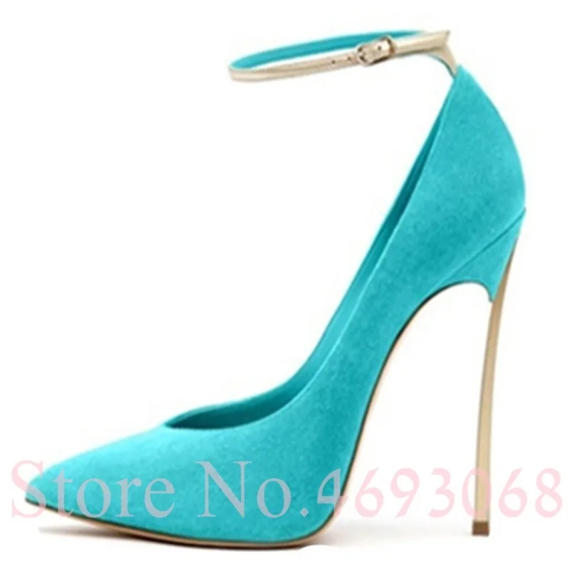 Luxury Brand Shoes Women Classic High Heels One Sexy Strap Metallic Heel Stilettos 12cm Color Naked Dress Pumps Flock Size 34-43
Luxury Brand Shoes Women Classic High Heels One Sexy Strap Metallic Heel Stilettos 12cm Color Naked Dress Pumps Flock Size 34-43