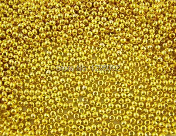 5000Pcs Gold Plated Smooth Round Ball Alloy Spacers Beads For Jewelry Findings 3mm
5000Pcs Gold Plated Smooth Round Ball Alloy Spacers Beads For Jewelry Findings 3mm