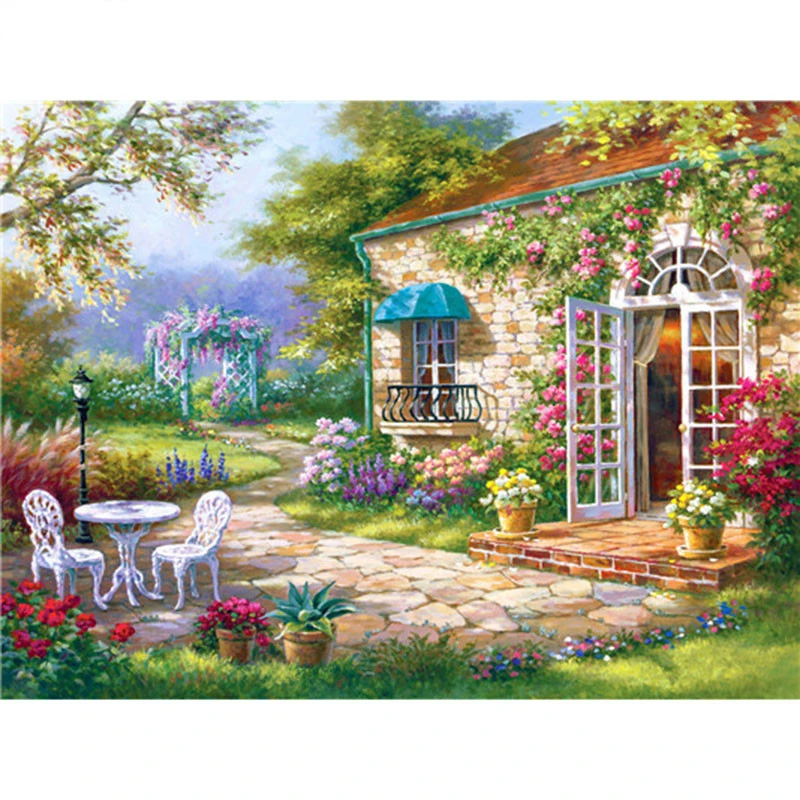 Full square/Round drill Diamond embroidery Courtyard view 5D DIY diamond Painting Cross Stitch Rhinestone Mosaic decor HYY
Full square/Round drill Diamond embroidery Courtyard view 5D DIY diamond Painting Cross Stitch Rhinestone Mosaic decor HYY