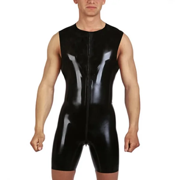0.4mm Thickness Latex Leotard For Men Front Zip Latex Rubber Catsuit Sleeveless Short Leg
0.4mm Thickness Latex Leotard For Men Front Zip Latex Rubber Catsuit Sleeveless Short Leg
