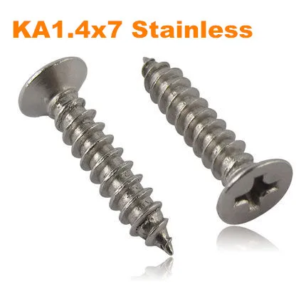 500pcs/lot m1.4*7 Stainless steel countersunk head philips self tapping screw / micro screw KA
500pcs/lot m1.4*7 Stainless steel countersunk head philips self tapping screw / micro screw KA