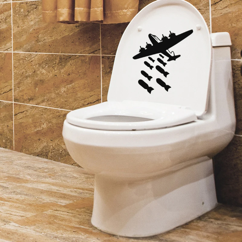 Creative DIY Wall Decals Aircraft missiles Restrooms Bathroom Wall stickers Home Decor Toilet Decal DIY Art Murals JG2462
Creative DIY Wall Decals Aircraft missiles Restrooms Bathroom Wall stickers Home Decor Toilet Decal DIY Art Murals JG2462