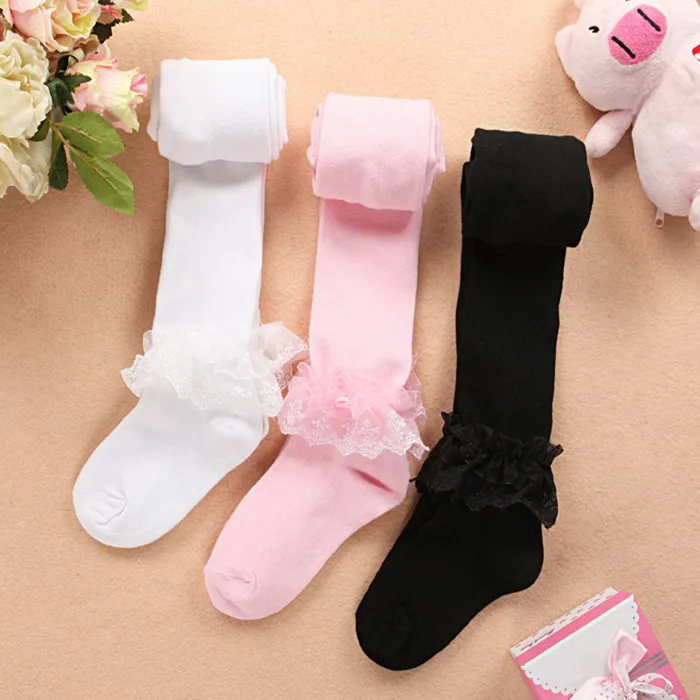 Новинка детские танцевальные носки Anyongzu из 2 предметов белые кружевные колготки