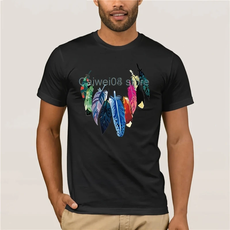 Fashion Brand Trend Slim Fit Short Sleeve T Shirt Men Printed feathers Men T Shirt Cotton T Shirts
Fashion Brand Trend Slim Fit Short Sleeve T Shirt Men Printed feathers Men T Shirt Cotton T Shirts