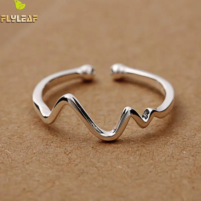 Flyleaf 2020 Heartbeat Open Rings For Women Fashion Lady 100% 925 Sterling Silver Jewelry
Flyleaf 2020 Heartbeat Open Rings For Women Fashion Lady 100% 925 Sterling Silver Jewelry