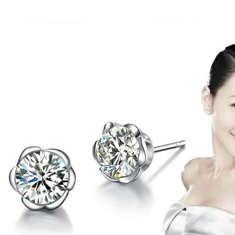 Round Crown Stud Earrings For Women Luxury Top Clear Cubic Zirconia 925 sterling silver Brincos Wedding Earring Jewelry
Round Crown Stud Earrings For Women Luxury Top Clear Cubic Zirconia 925 sterling silver Brincos Wedding Earring Jewelry
