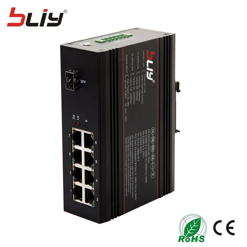 Управляемый гигабитный коммутатор Bliy 1GX8GP с 8 портами poe, 134 Вт, переключатель power over ethernet с 1 портом sfp, Промышленный Коммутатор ethernet ftth
Управляемый гигабитный коммутатор Bliy 1GX8GP с 8 портами poe, 134 Вт, переключатель power over ethernet с 1 портом sfp, Промышленный Коммутатор ethernet ftth
