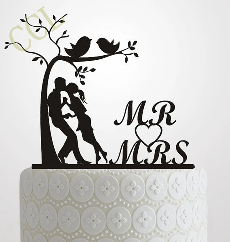 Wedding Cake Topper Silhouette Bride and Groom , Elegant and romantic MR & MRS With Tree and birds Cake Topper wedding idea
Wedding Cake Topper Silhouette Bride and Groom , Elegant and romantic MR & MRS With Tree and birds Cake Topper wedding idea