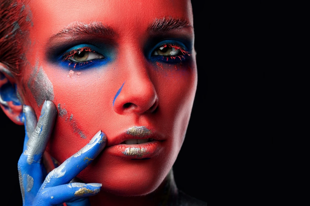 Тканевый постер с рисунком на заказ (рама доступны) Модные make up модель PTS78 для