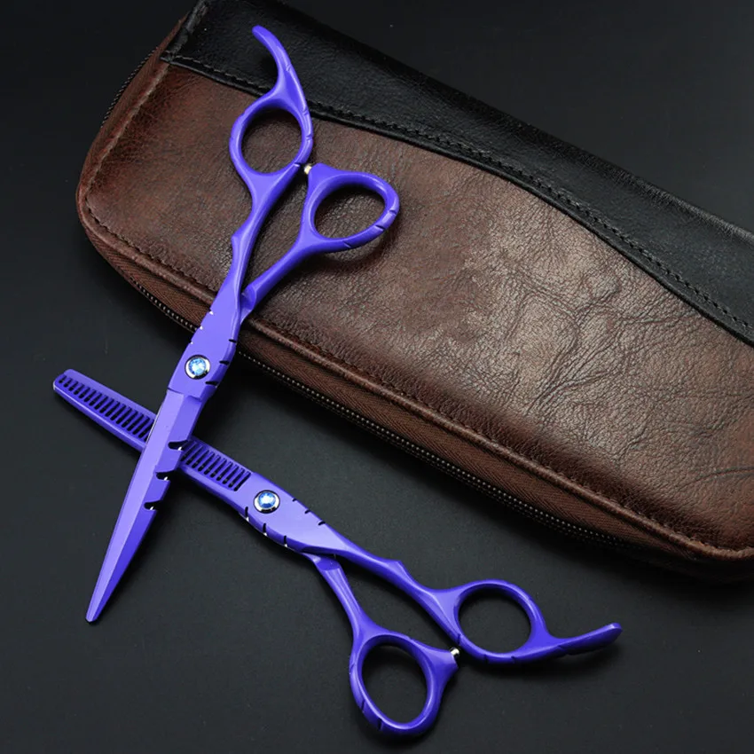 professional japan 440c 6 & 5.5 inch purple hair scissors thinning shears cutting barber tools cut scissor hairdressing scissors
professional japan 440c 6 & 5.5 inch purple hair scissors thinning shears cutting barber tools cut scissor hairdressing scissors