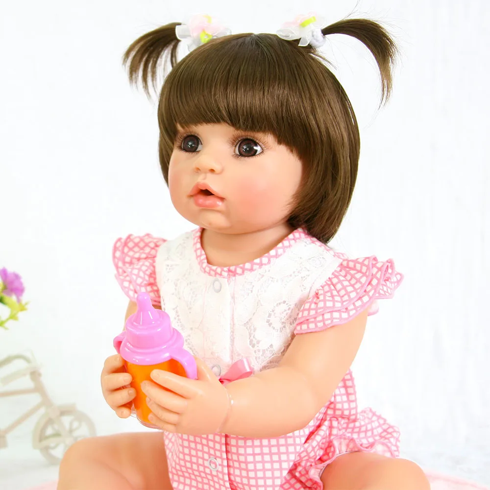 Фото Силиконовая кукла Reborn 55 см для новорожденных девочек подарок на день рождения