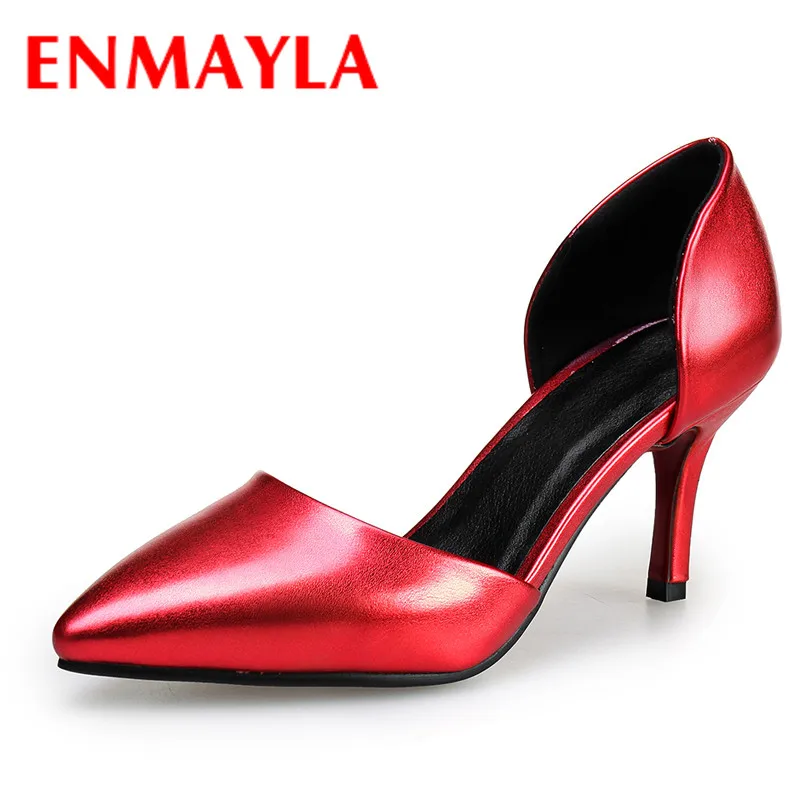ENMAYLA Summer High Heels Shoes Pumps Women Pointed Toe Thin HeelS Women Pumps Solid Slip On Shoes Woman Gold Silver Red
ENMAYLA Summer High Heels Shoes Pumps Women Pointed Toe Thin HeelS Women Pumps Solid Slip On Shoes Woman Gold Silver Red