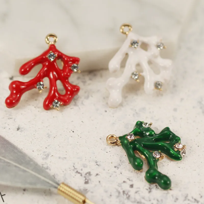 10pcs lovely Cute coral enamel charm with Rhinestone pendant for necklace bracelet hair accessories diy jewelry finding
10pcs lovely Cute coral enamel charm with Rhinestone pendant for necklace bracelet hair accessories diy jewelry finding