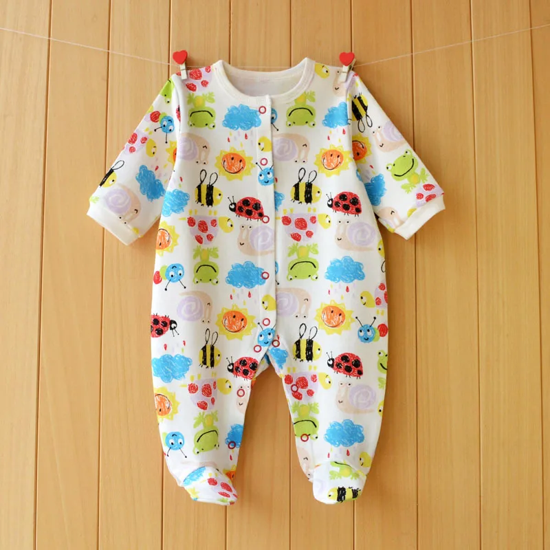 New lovey baby romper bodysuit cute newborn girl boy clothes rainbow flower animal style cotton clothing ropa de bebe | Детская одежда