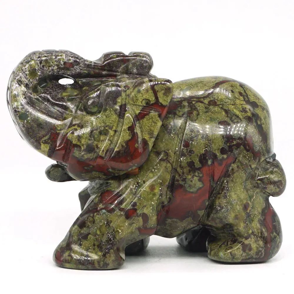 Elephant Figurines Craft Carved NaturalDragon Bloodstone Mini Animal Statue Decor Chakra Healing 2.5 Inch
Elephant Figurines Craft Carved NaturalDragon Bloodstone Mini Animal Statue Decor Chakra Healing 2.5 Inch