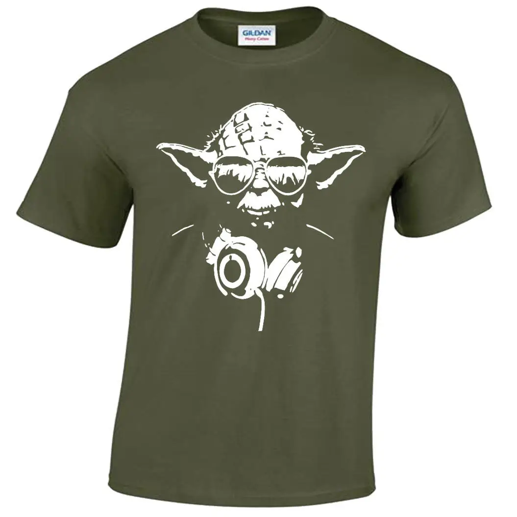 DJ YODA Мужская футболка Звездный солдат музыка шторм войны джедай смешной дизайн