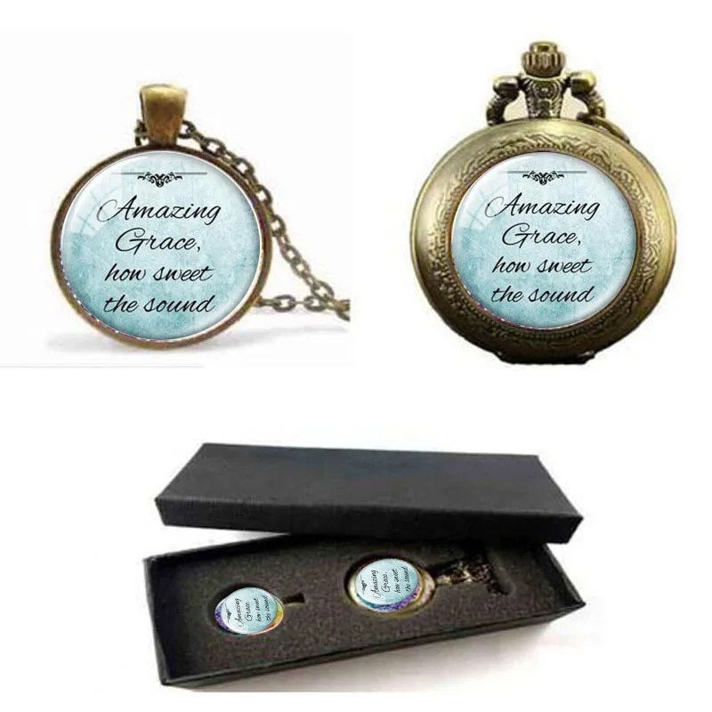 Christian Jewelry Inspirational Jesus Necklace Steel Necklace Pocket Watch With Free Box Amazing Grace How Sweet The Around
Christian Jewelry Inspirational Jesus Necklace Steel Necklace Pocket Watch With Free Box Amazing Grace How Sweet The Around