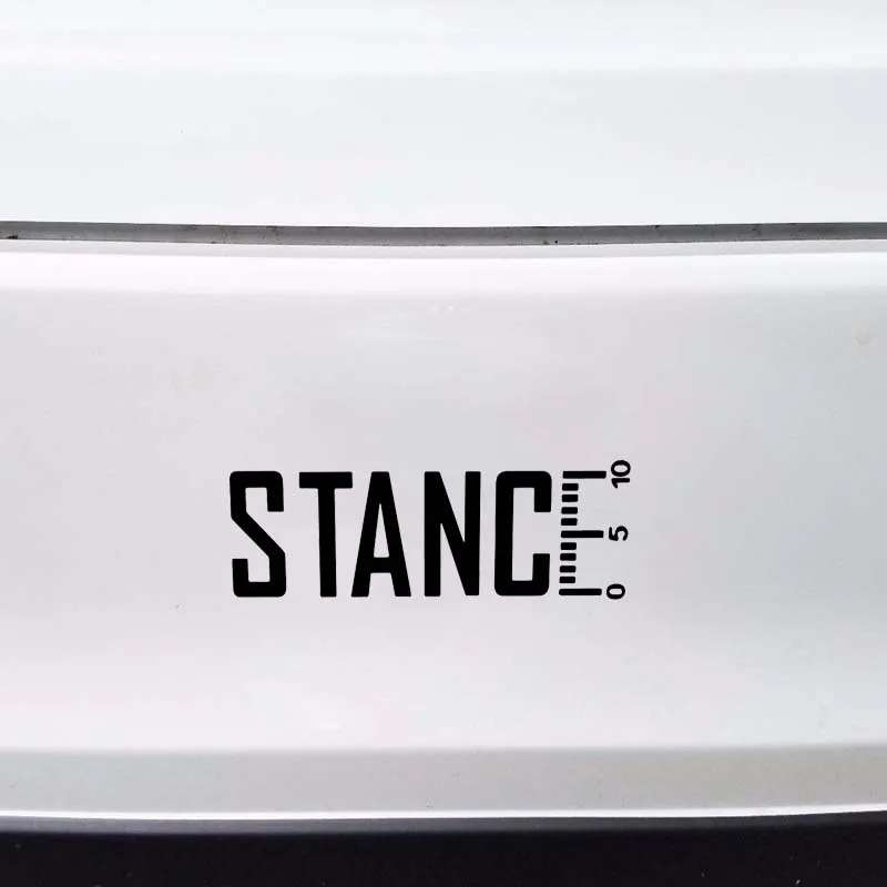 YJZT 15 см * 5 2 STANCE Turbo наклейка забавная Виниловая для автомобиля черный серебристый