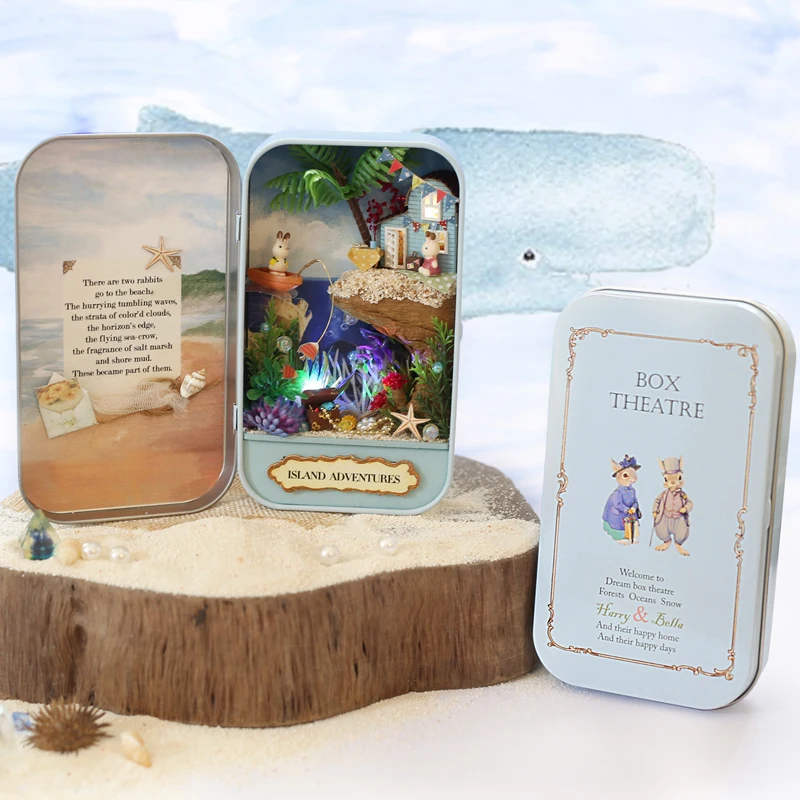 Mini Box Theatre Miniature Diy Doll House Furniture Casas En Miniatura Wooden Model Handmade Crafts Puzzle Toys for Children
Mini Box Theatre Miniature Diy Doll House Furniture Casas En Miniatura Wooden Model Handmade Crafts Puzzle Toys for Children