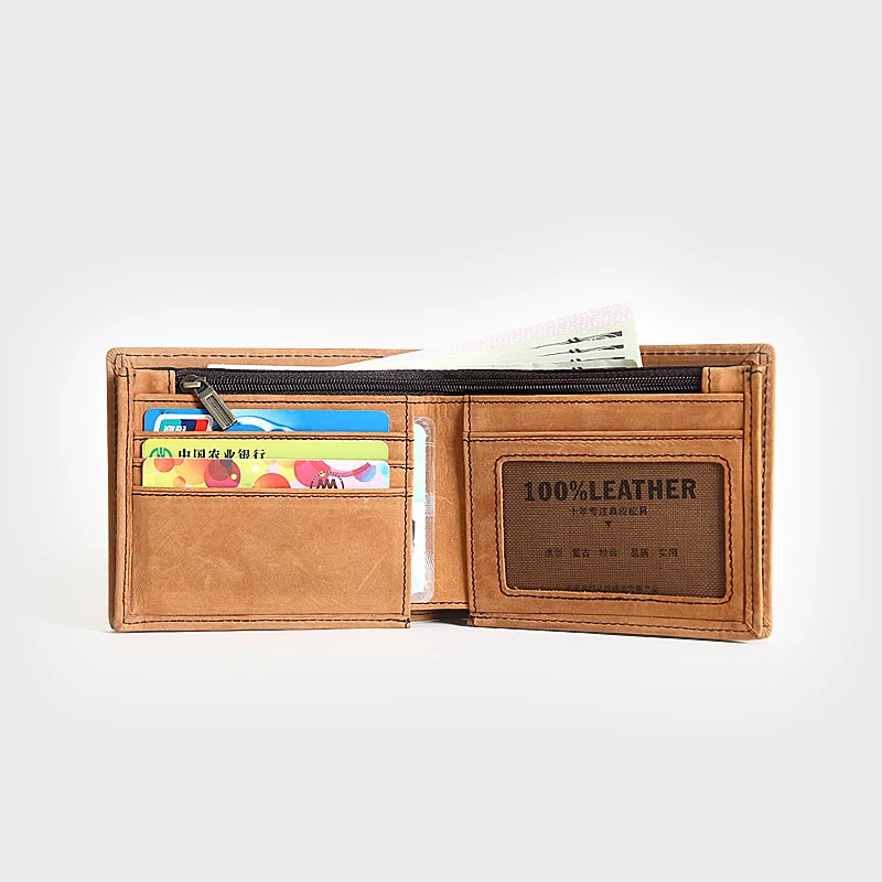 2019 Genuine Leather Men Wallet Male Vintage Crazy Horse Cowhide Short Bifold Wallets Purse With Card Holder Zipper Coin Pocket
2019 Genuine Leather Men Wallet Male Vintage Crazy Horse Cowhide Short Bifold Wallets Purse With Card Holder Zipper Coin Pocket