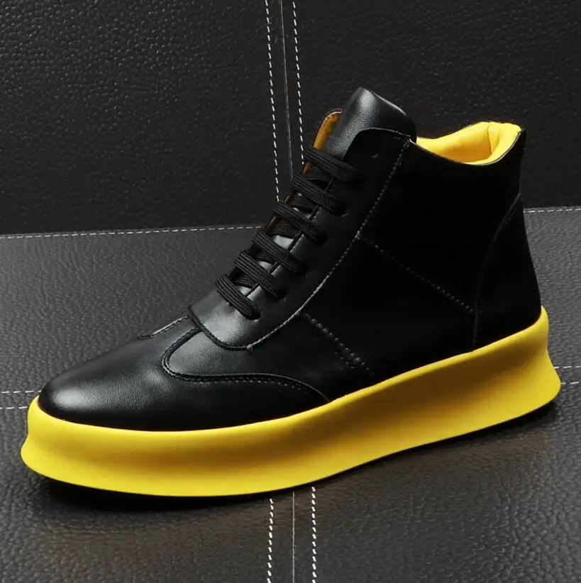 New Luxury Brand Men Fashion High Top Sneakers Spring Autumn Casual High Shoes Men Leather Boots Microfiber Shoes
New Luxury Brand Men Fashion High Top Sneakers Spring Autumn Casual High Shoes Men Leather Boots Microfiber Shoes