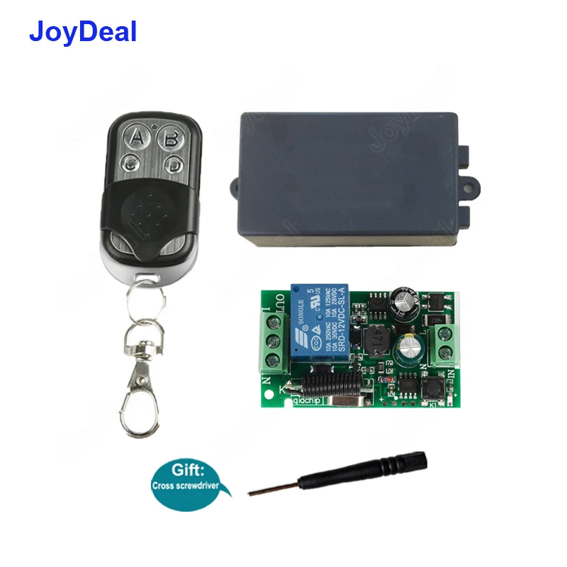 433Mhz Universal Wireless Remote Control Switch AC 110V 220V 1 Channel Relay Receiver Module and RF 433 Mhz Transmitter Diy Kits
433Mhz Universal Wireless Remote Control Switch AC 110V 220V 1 Channel Relay Receiver Module and RF 433 Mhz Transmitter Diy Kits