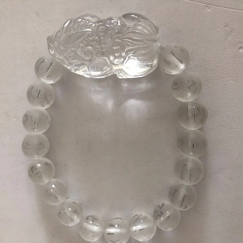 Wholesale JoursNeige Scrub Six words White Natural Crystal Bracelets Round Bead With Fine PiXiu Lucky for Girl Crystal Jewelry
Wholesale JoursNeige Scrub Six words White Natural Crystal Bracelets Round Bead With Fine PiXiu Lucky for Girl Crystal Jewelry