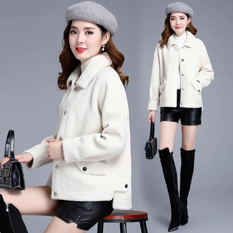 2019 New Autumn Winter Short Fur Coat Female Faux Sheep Shearling Fur Jacket Thick Warm Women Coats PP107
2019 New Autumn Winter Short Fur Coat Female Faux Sheep Shearling Fur Jacket Thick Warm Women Coats PP107