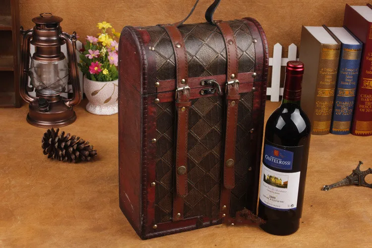 1PC High-grade Wine Box Double Single Red Wine Gift Packing Box Durable Portable Wooden Bottle Holder For Red Wine NA 010
1PC High-grade Wine Box Double Single Red Wine Gift Packing Box Durable Portable Wooden Bottle Holder For Red Wine NA 010