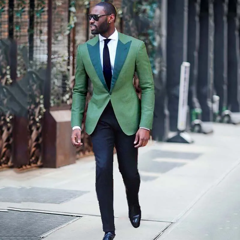 2018 Green Men Suits for Wedding Wide Peaked Lapel Slim Fit Prom Party Groom Tuxedo Handsome Best Men Suits 2 Piece Jacket+Pants
2018 Green Men Suits for Wedding Wide Peaked Lapel Slim Fit Prom Party Groom Tuxedo Handsome Best Men Suits 2 Piece Jacket+Pants