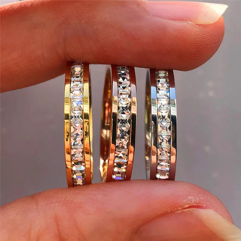 Boho Female Crystal CZ Stone Ring Vintage Stainless Steel Women Wedding Rings Fashion Promise Yellow Gold Engagement Ring
Boho Female Crystal CZ Stone Ring Vintage Stainless Steel Women Wedding Rings Fashion Promise Yellow Gold Engagement Ring