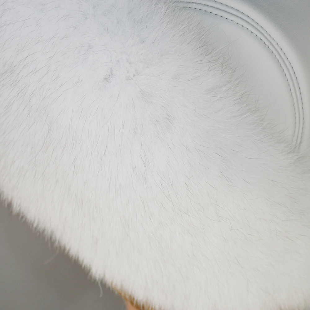 2019 New Ladies Fox Fur Hat Russia 100% Pure Natural Hats Female Models High Quality Real Pilot |