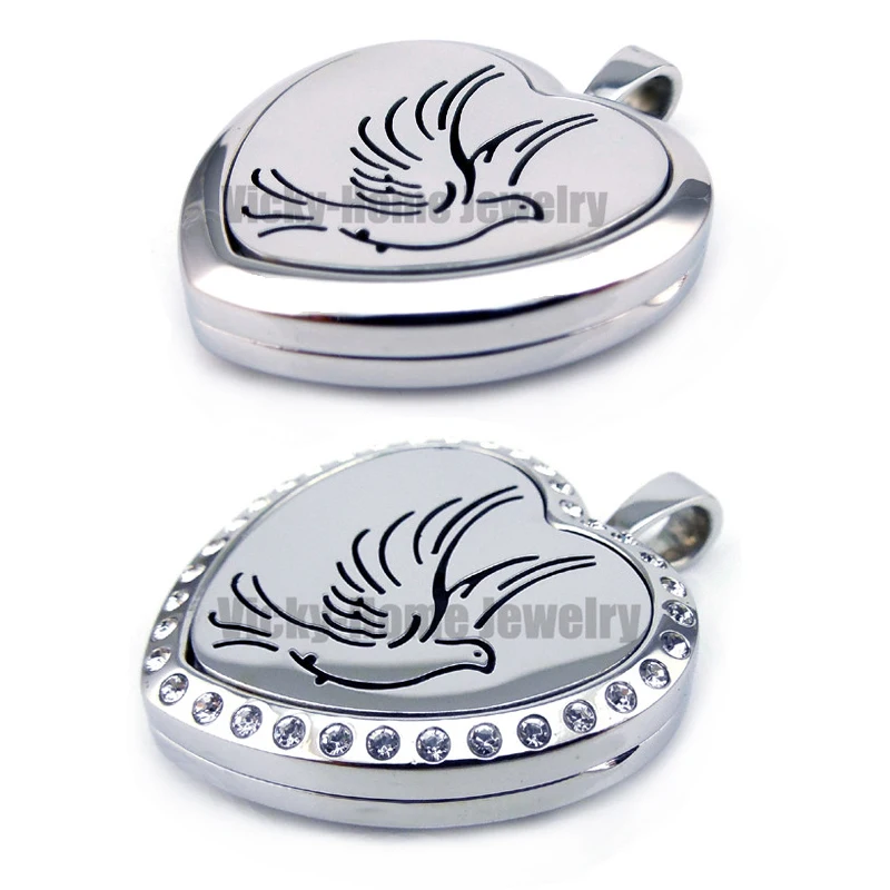 Peach Heart Flying Dove Aromatherapy Essential Oils Locket with Crystals Drop Shipping
Peach Heart Flying Dove Aromatherapy Essential Oils Locket with Crystals Drop Shipping
